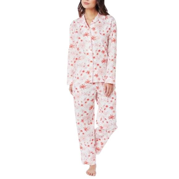 The Cats Pajamas XL Flamingo Palm Tree Cotton Cottage Core Extra Large